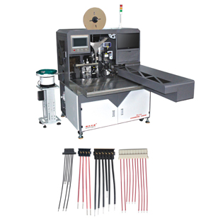 RQ-019全自動插膠殼機，穿膠殼機長短線